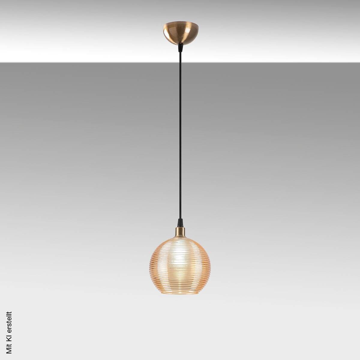 Opviq Pendelleuchte Muzo-2135 gelb Glas B/H/T/L/D: ca. 15x110x15x15x15 cm E27 2 Brennstellen