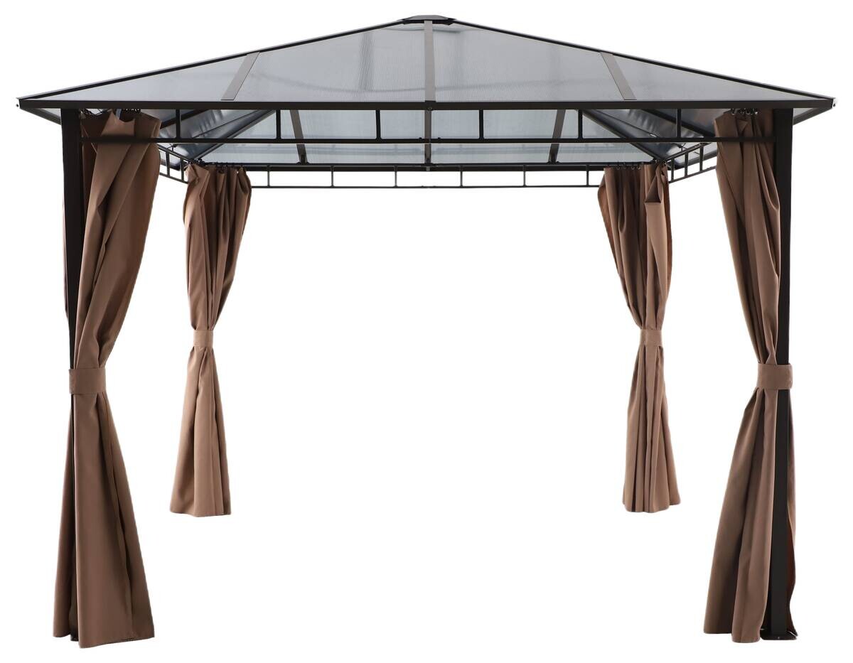 Pavillon Xenia grau Stahl B/H/L: ca. 300x270x300 cm