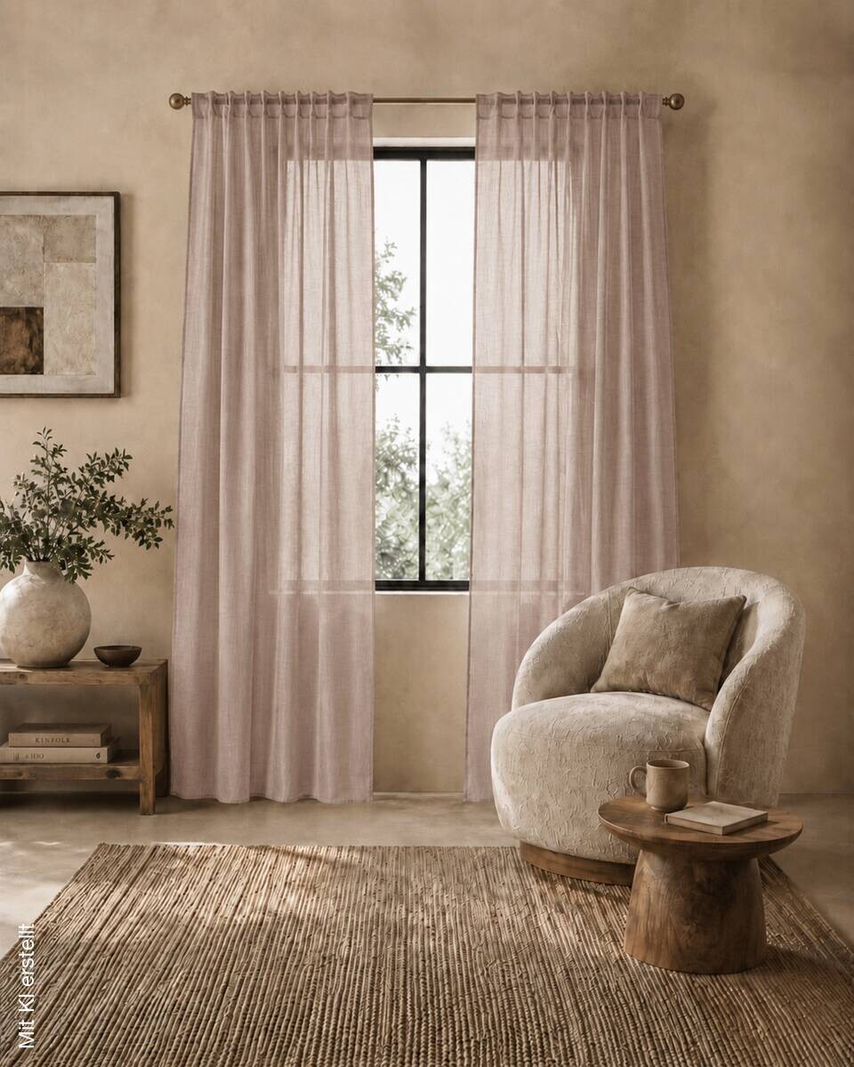 Thermovorhang Softy taupe B/L: ca. 140x245 cm