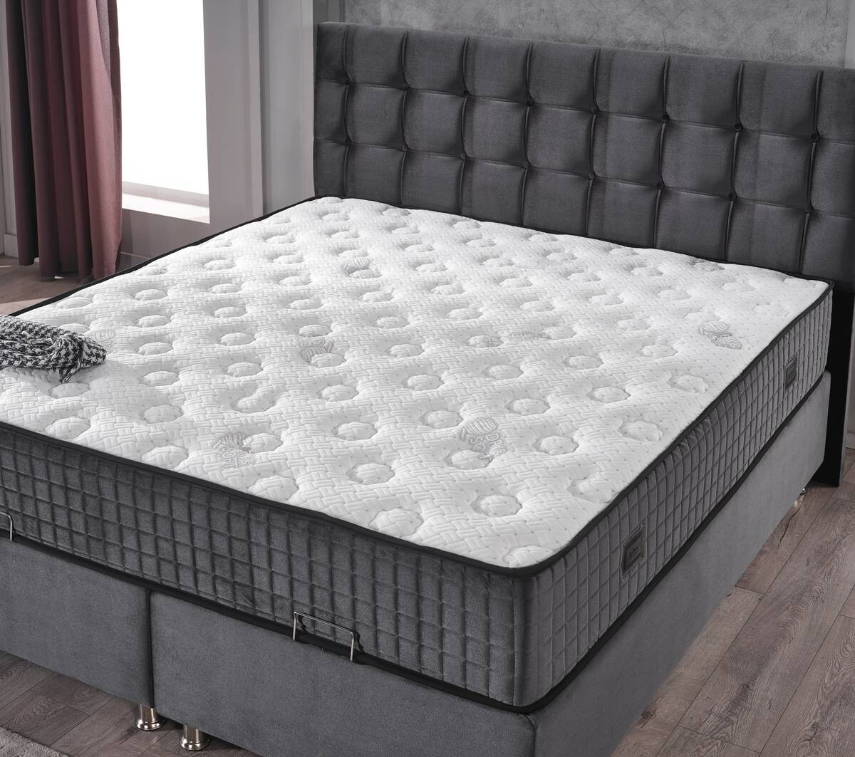 Polsterbett Etna anthrazit Liegefläche B/L: ca. 180x200 cm