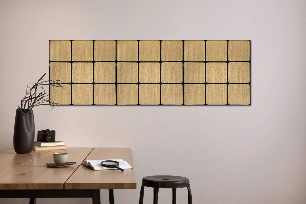 Wandpaneel natur B/H: ca. 64x64 cm