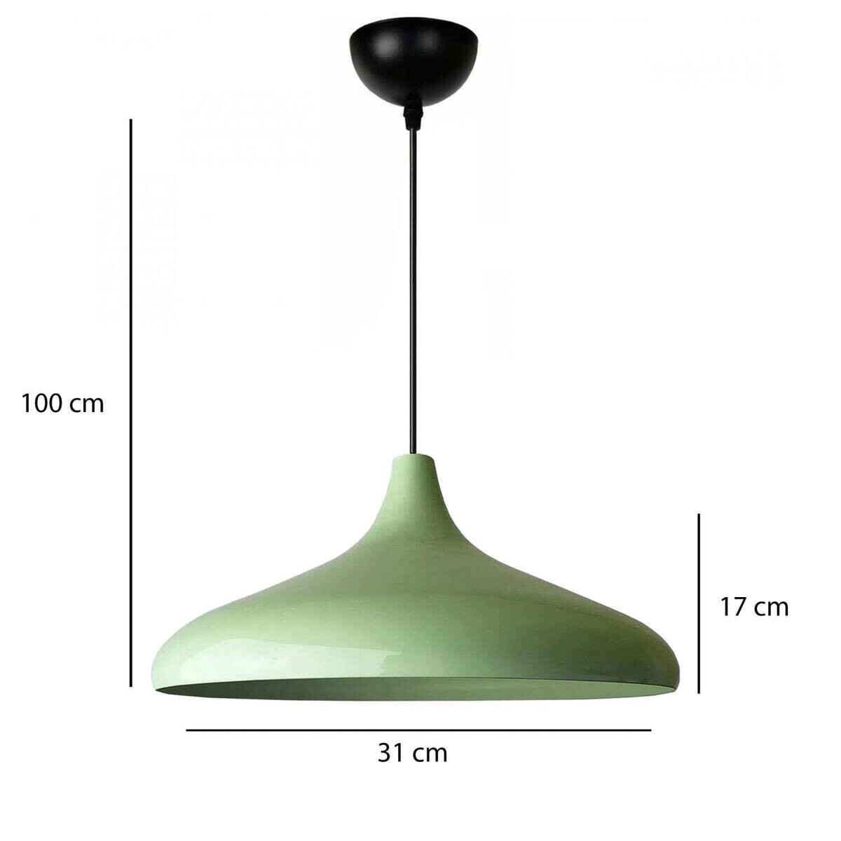 Opviq Pendelleuchte minze B/H/T: ca. 36x100x36 cm E27 1 Brennstellen