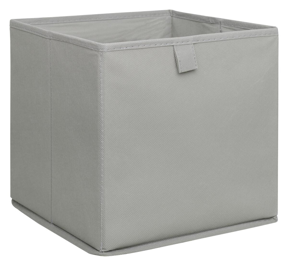 Stoffbox grau B/H/T: ca. 24x24x24 cm
