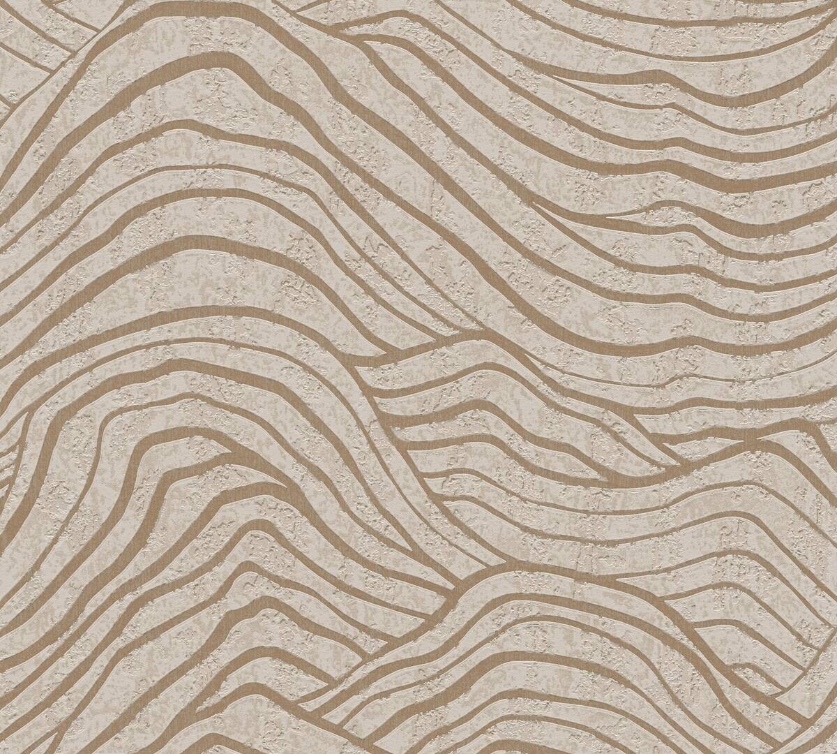 A.S.Creation Vliestapete beige grau gold B/H/D: ca. 53x1005x8,4 cm