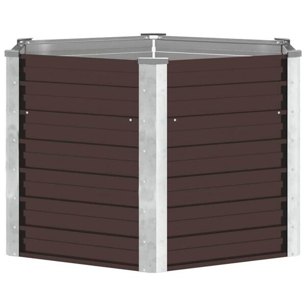 Hochbeet braun Stahl B/H/L: ca. 129x77x129 cm