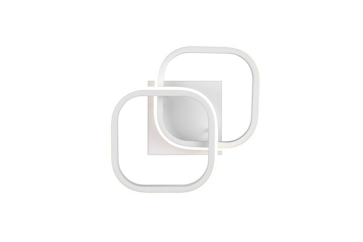 Reality LED-Deckenleuchte weiß Metall B/H/D: ca. 24x10,5x24 cm