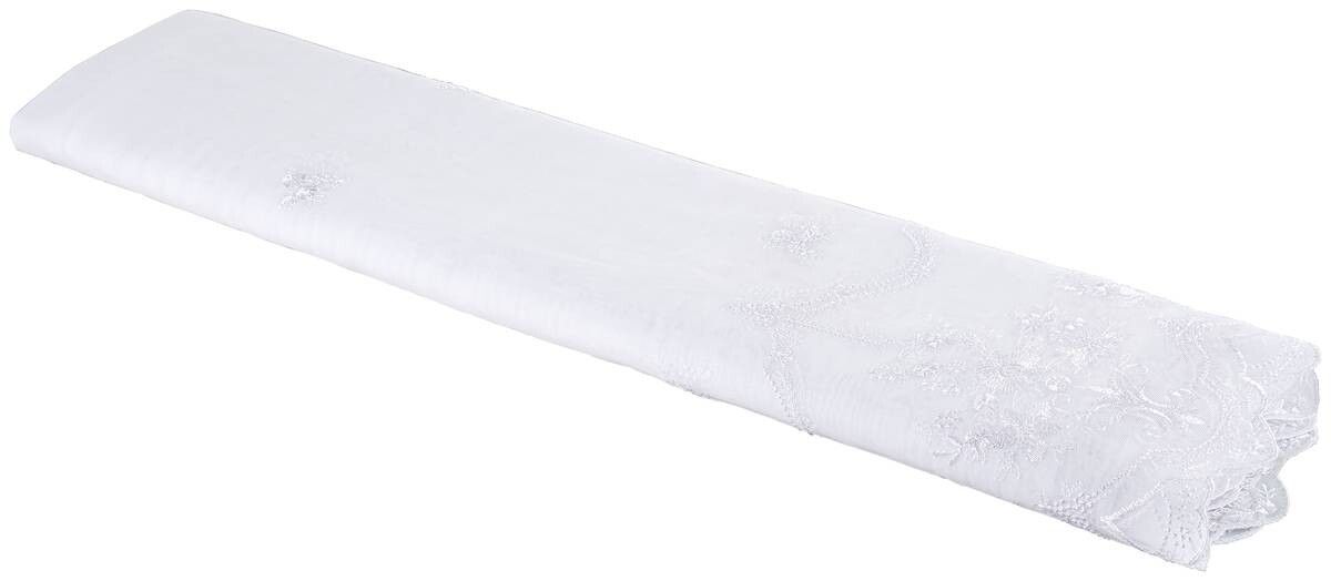 Store-Meterware Inez reinweiß 100% Polyester H: ca. 280 cm