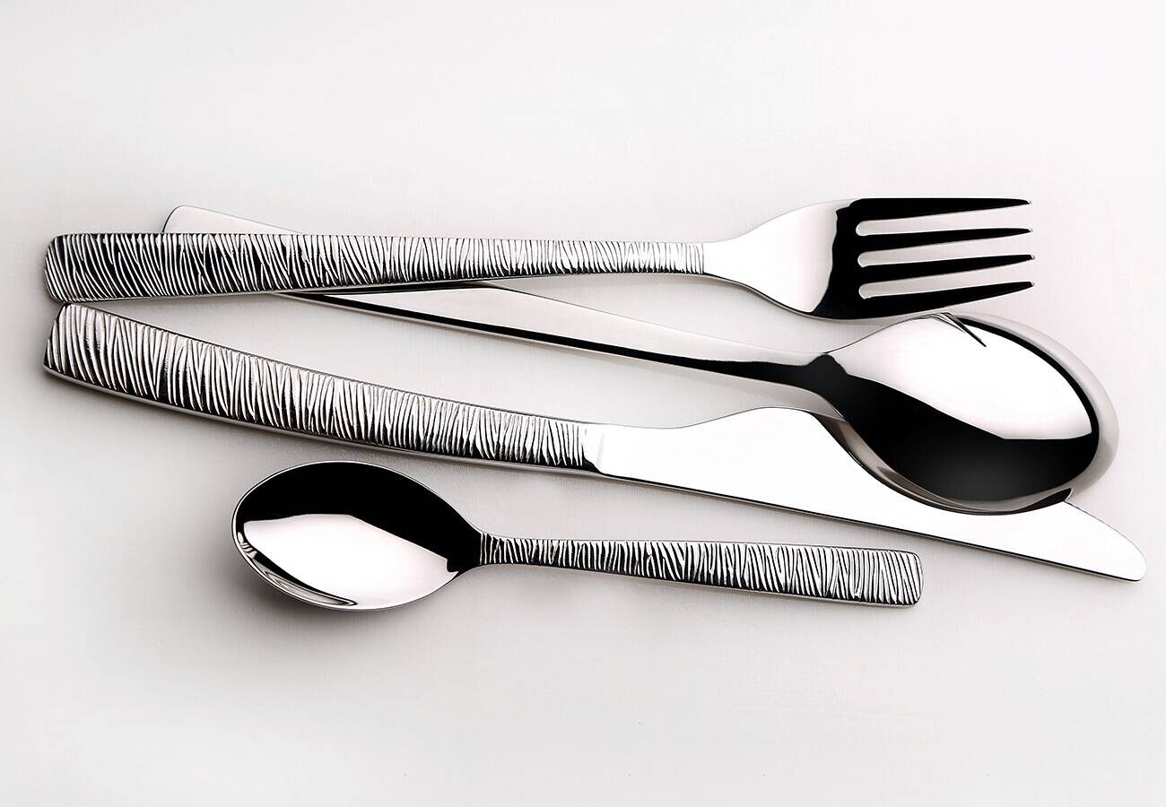 BERGNER Besteckset LYON silber Edelstahl 24 tlg.