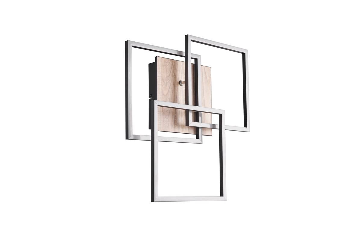 Reality LED-Deckenleuchte R62883135 Mobile schwarz Acryl Metall MDF B/H/T: ca. 39x10x42 cm 1 Brennstellen