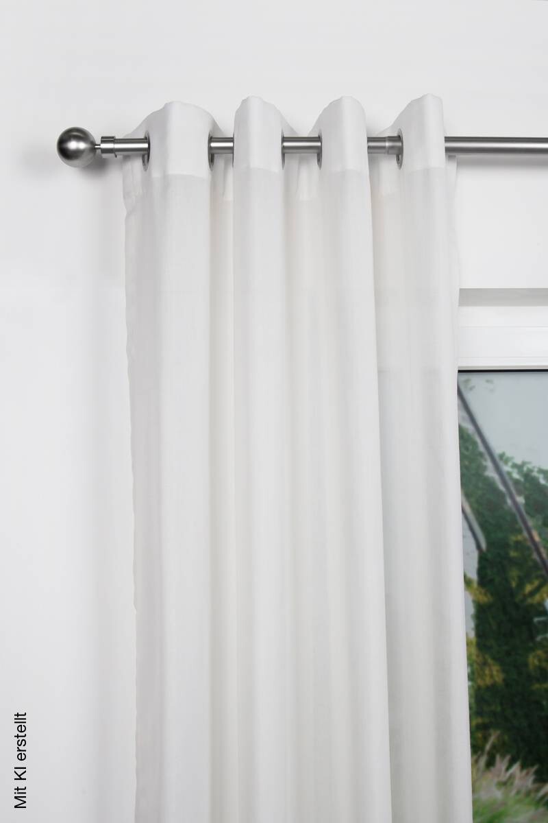 Stilgarnituren Ball-Classic Edelstahloptik Metall ausziehbar von ca. 190 bis 360 cm 1 Läufe