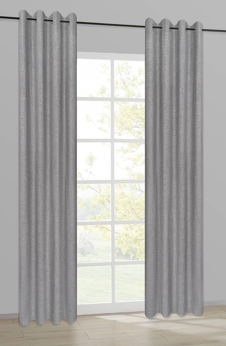 Happy Home Verdunklungsvorhang grau B/L: ca. 140x245 cm