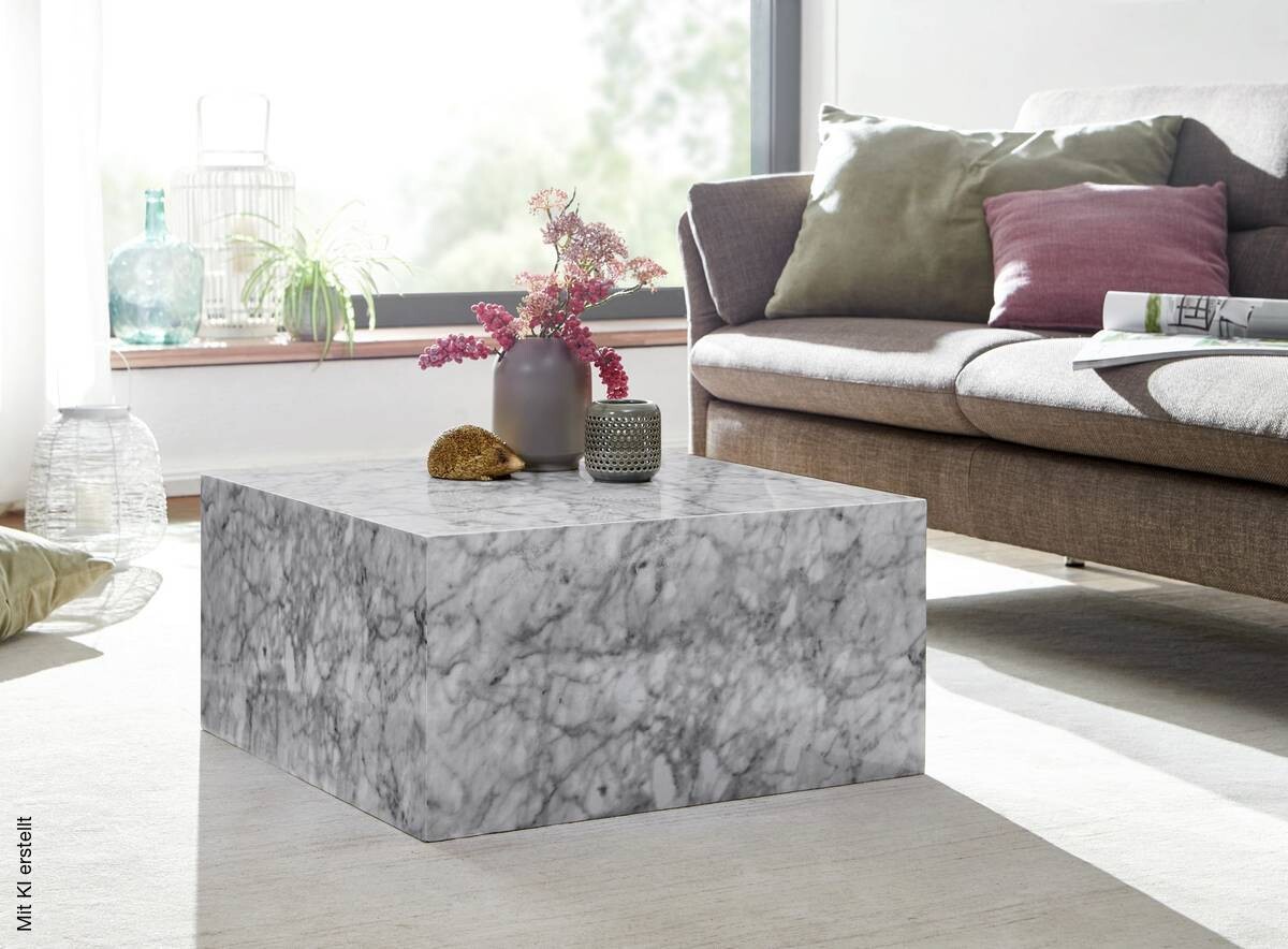 Couchtisch weiß B/H/T: ca. 60x30x60 cm