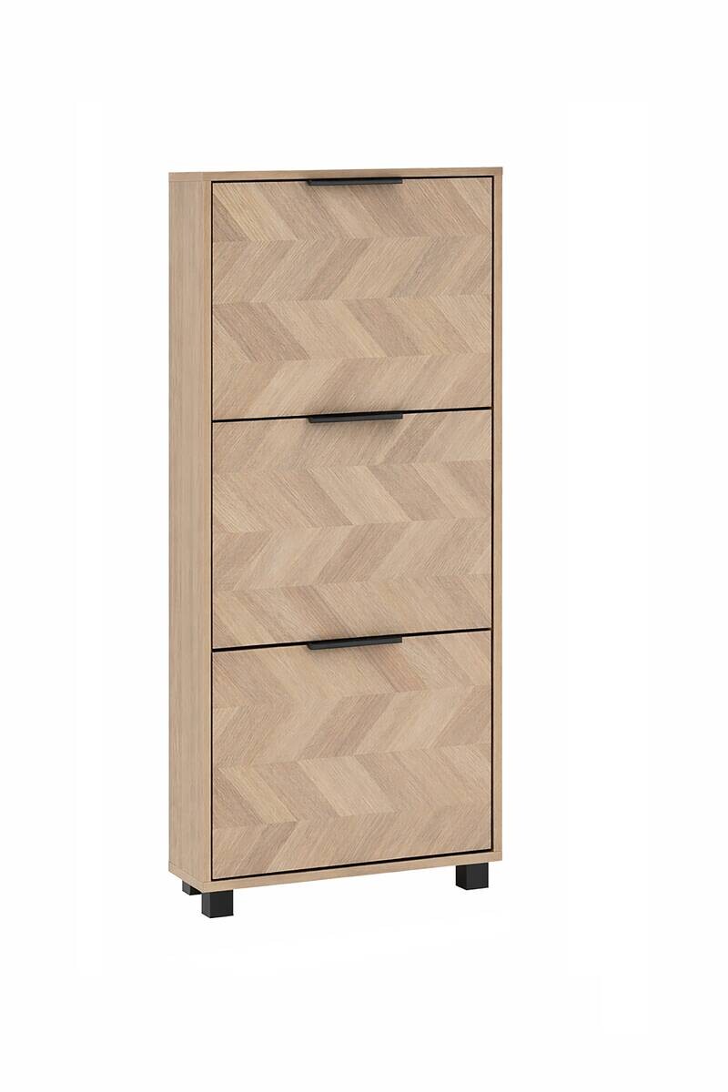 Schuhkipper Piazza, 3er Eiche Nachbildung B/H/T: ca. 59,8x124,5x19,55 cm