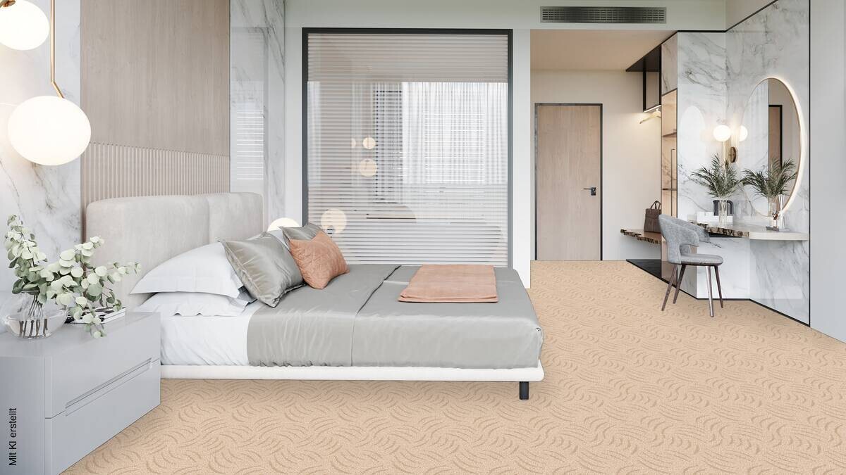 Teppichboden Presto beige B: ca. 400 cm pro m²