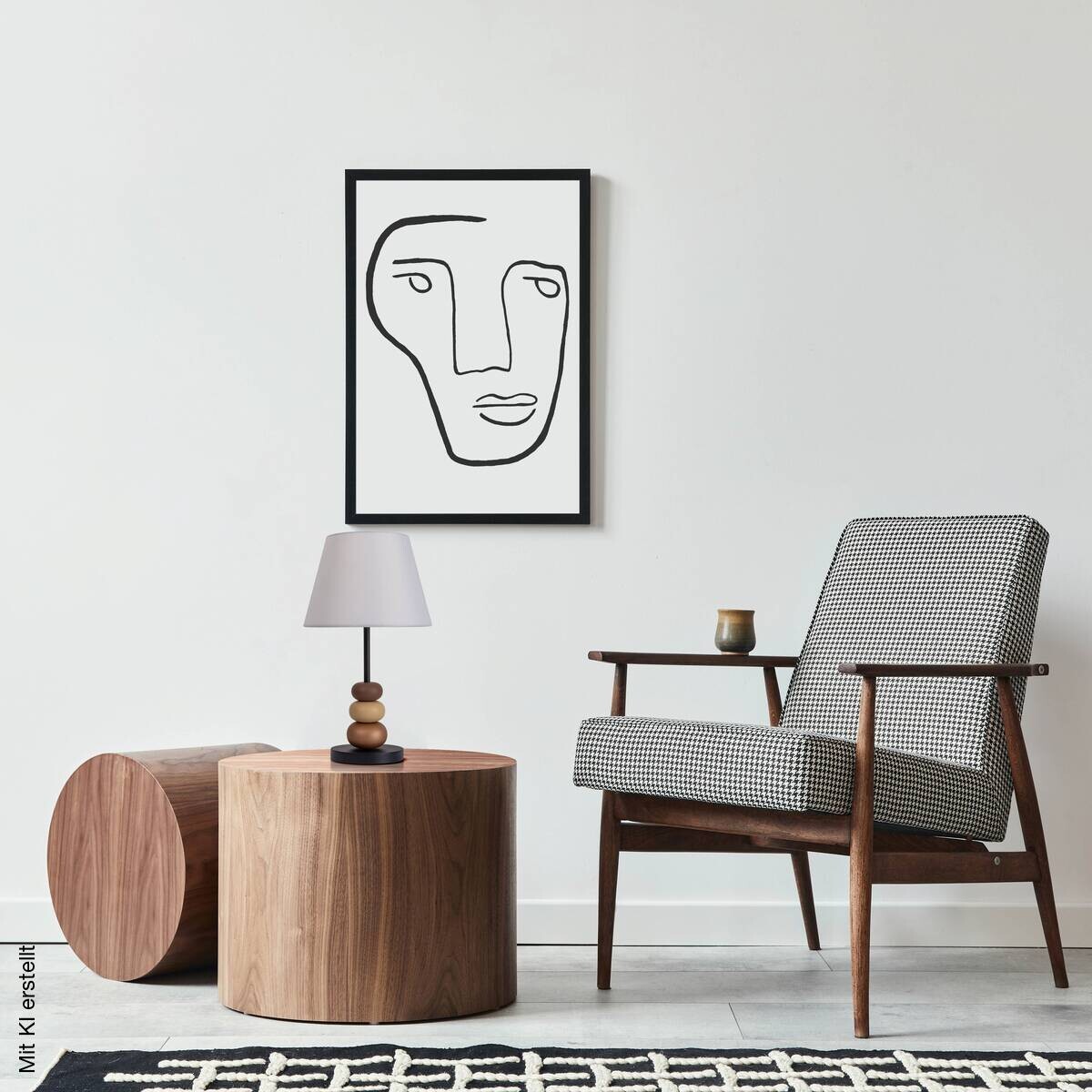 Näve Leuchten Tischleuchte weiß B/H/T/D: ca. 28x50x28x28 cm