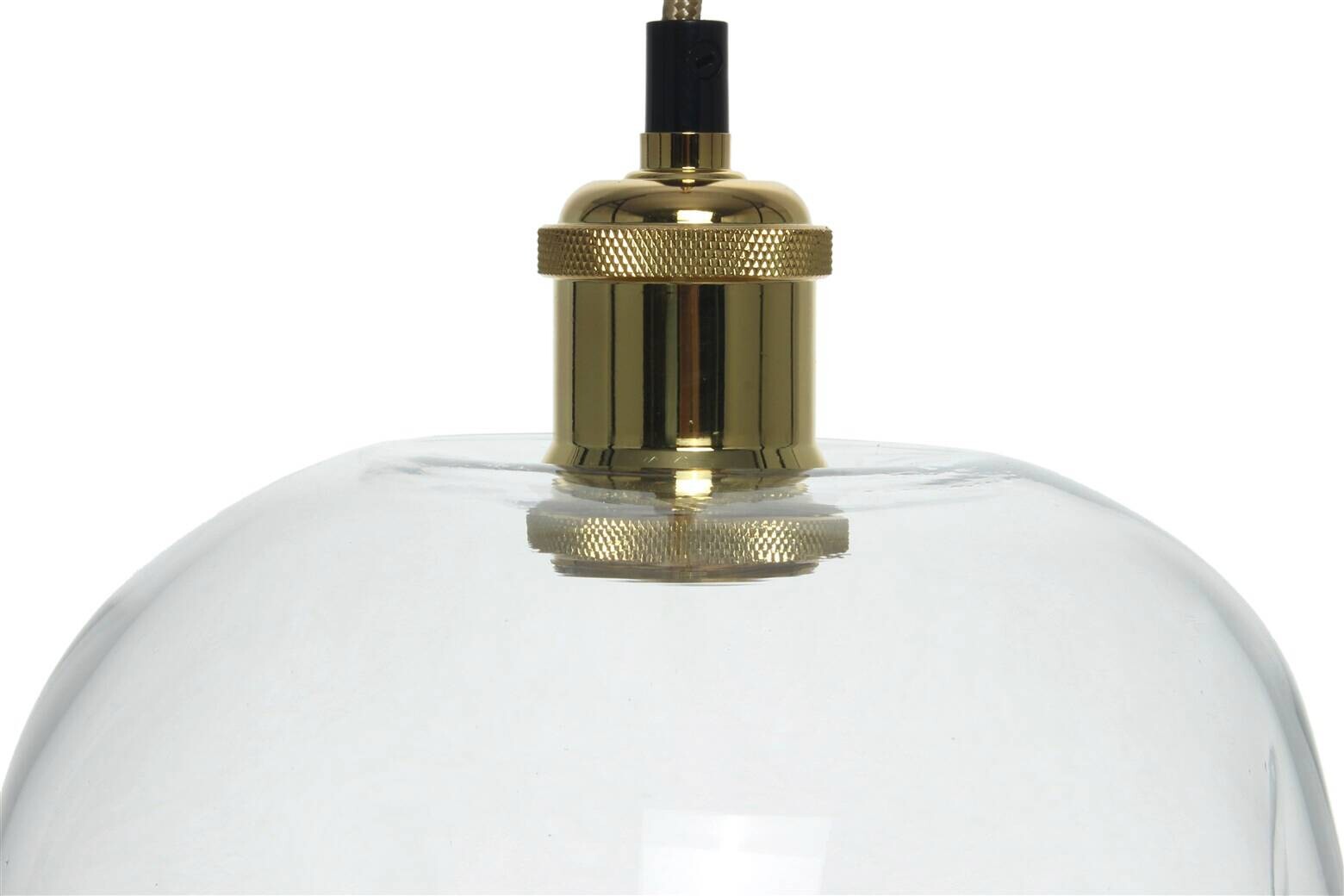 Kayoom Pendelleuchte klar Glas B/H/L: ca. 22x34x22 cm E27 1 Brennstellen