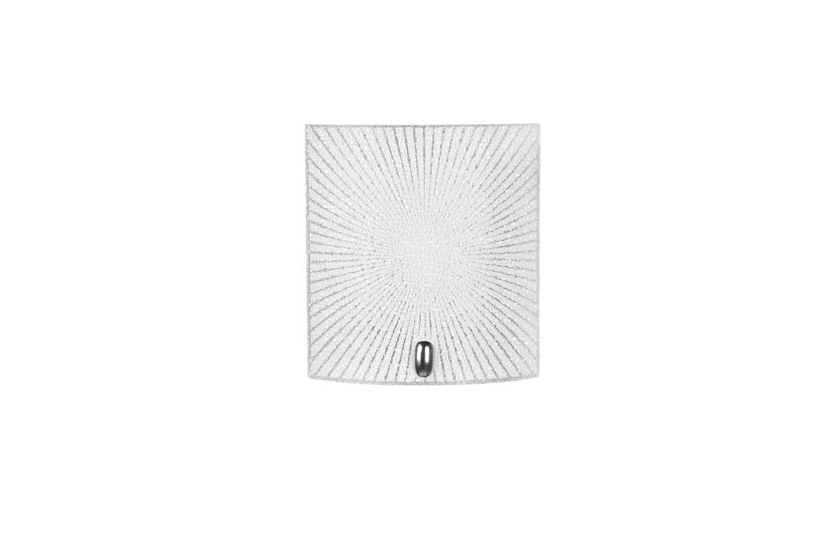 TRIO Wandleuchte 212200100 Elisa Chrom klar Metall Glas B/H/T: ca. 20x22x8 cm E27 1 Brennstellen