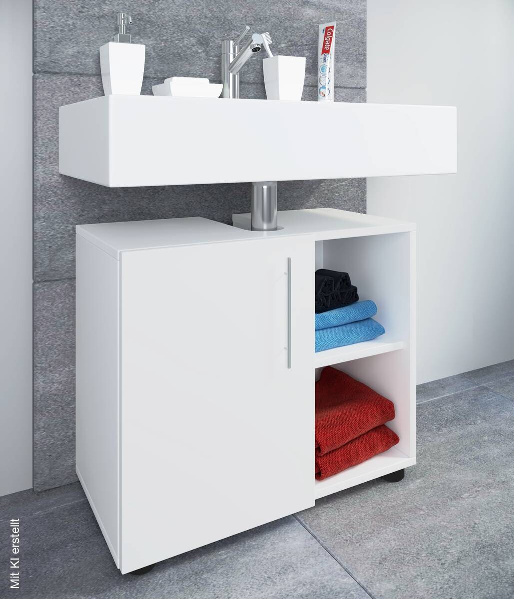 Unterschrank Flandu weiß B/H/T: ca. 60,2x50,7x29,6 cm