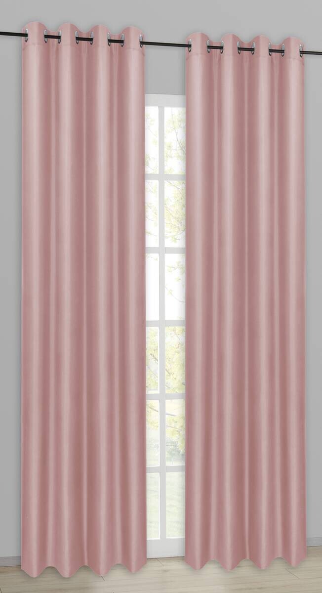POCOline Ösenvorhang Barnaby pink B/L: ca. 140x235 cm