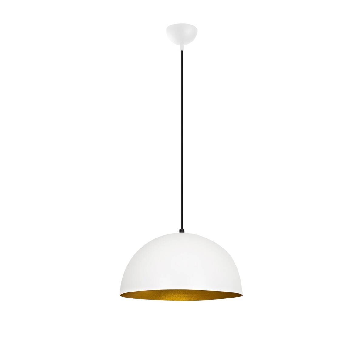 Opviq Pendelleuchte Sivani weiß gold B/H/T/L/D: ca. 40x116x40x40x40 cm E27 1 Brennstellen