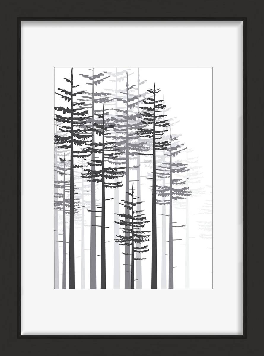 The Wall Bilderrahmen schwarz Holz B/L: ca. 21x29,7 cm