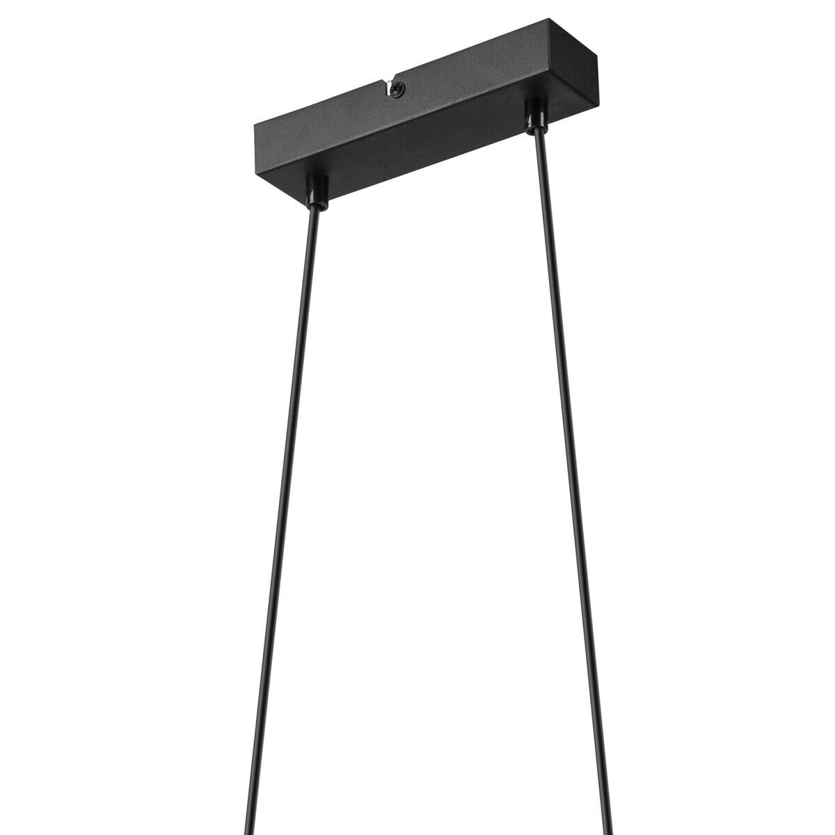 Lamkur Pendelleuchte natur Stahl B/H/L: ca. 20x101x43 cm E27 2 Brennstellen