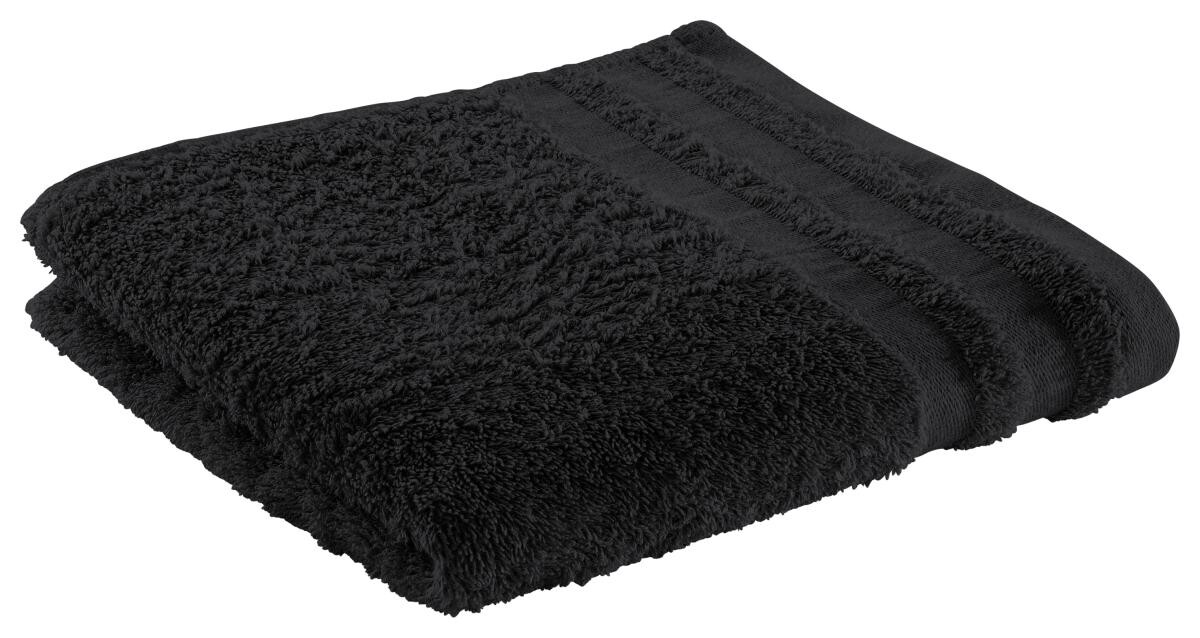 Handtuch Miami schwarz 100% Baumwolle B/L: ca. 50x100 cm