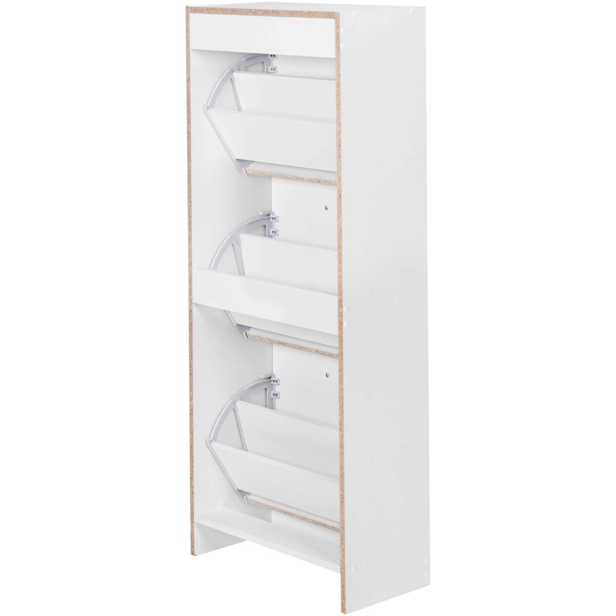 Schuhschrank weiß B/H/T: ca. 50x125x24 cm