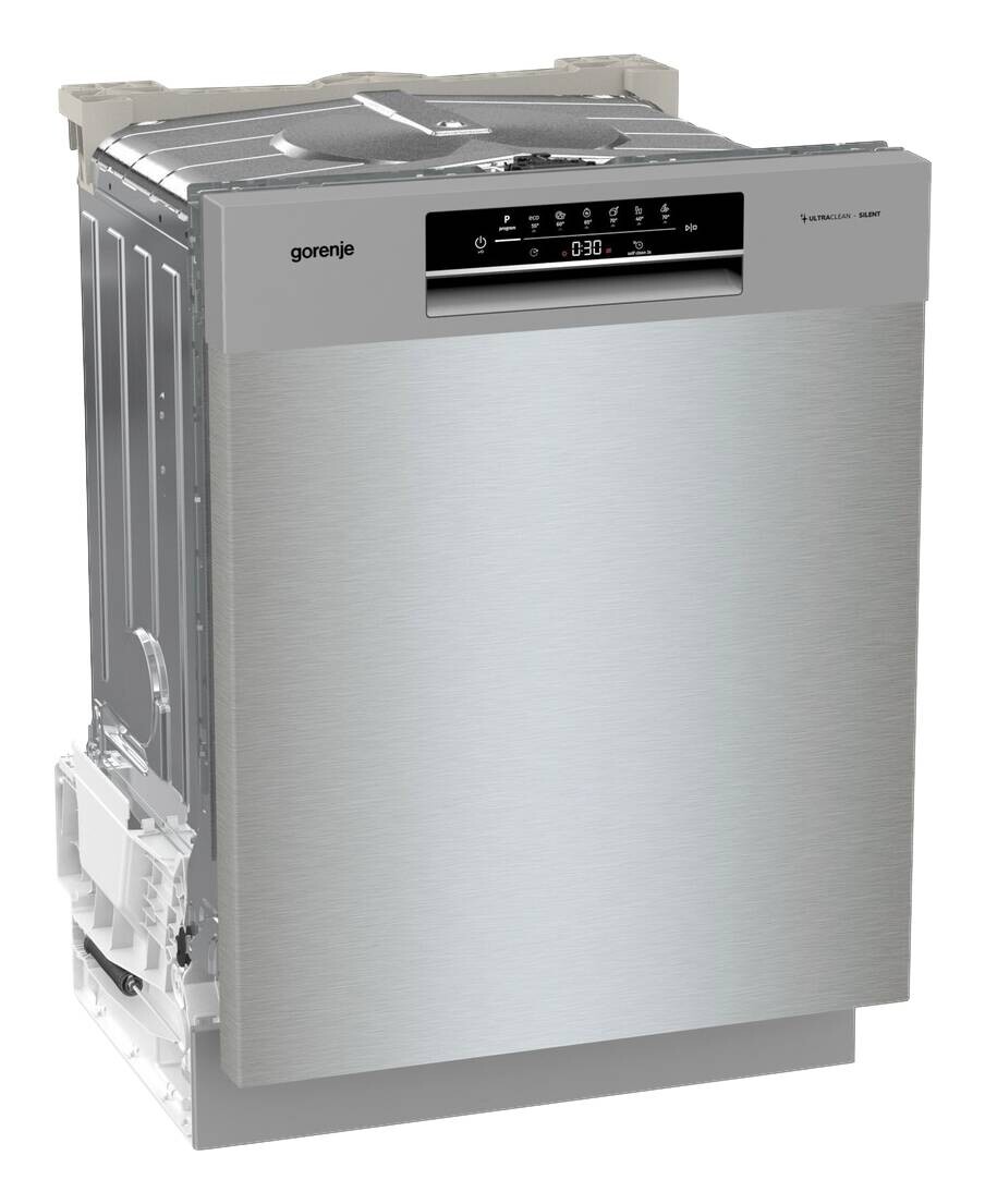 Gorenje Unterbau-Geschirrspüler GU642E90X EEK: E Spektrum: A bis G 13 Gedecke Inox B/H/T: ca. 60x82x60 cm