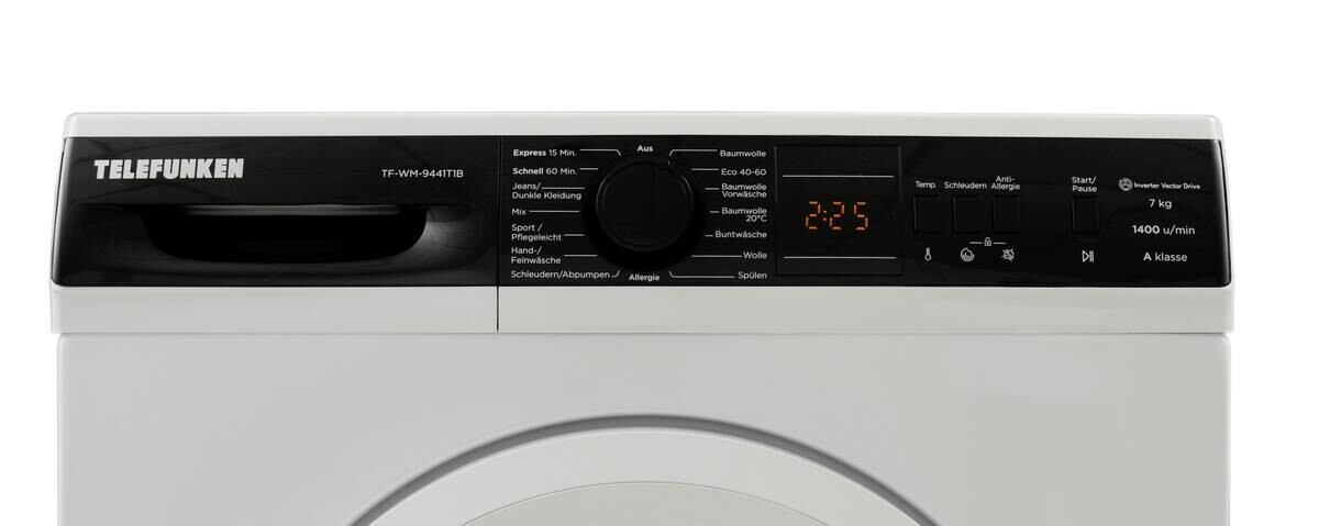 TELEFUNKEN Waschmaschine TF-WM-9441T1B weiß B/H/T: ca. 60x85x53 cm ca. 7 kg