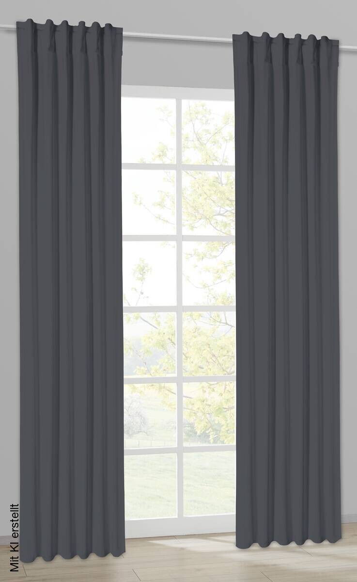 Sensation Verdunklungsvorhang Tim schwarz B/L: ca. 135x245 cm
