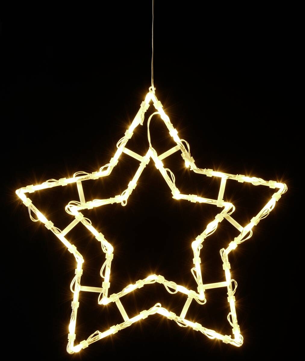 POCOline LED-Fensterbeleuchtung warmweiß Kunststoff B/H/L: ca. 1x44x44 cm