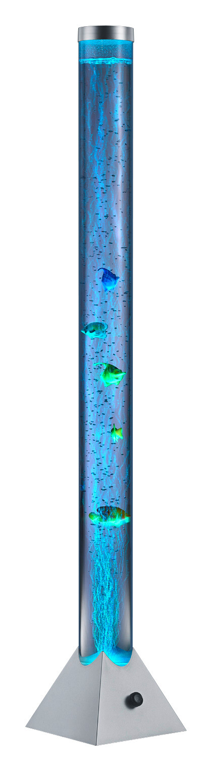 Reality Stehlampe Motion transparent silber Kunststoff B/H/T/D: ca. 21x130x21x10 cm
