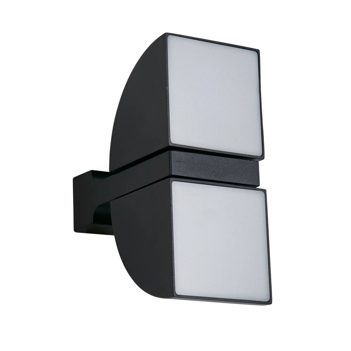 LED-Außenwandleuchte weiß schwarz B/H/T: ca. 12x20,5x17 cm