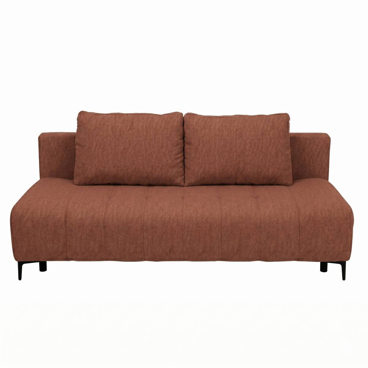 Schlafsofa terracotta Webstoff B/H/T: ca. 195x88x95 cm