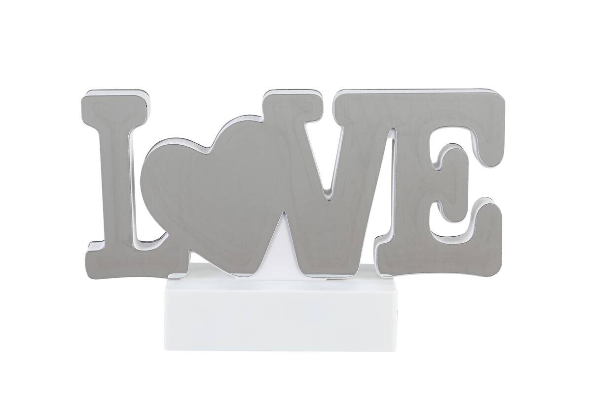 Nolo LED-Infinityleuchte Love weiß B/H/T: ca. 20x4,5x9,7 cm
