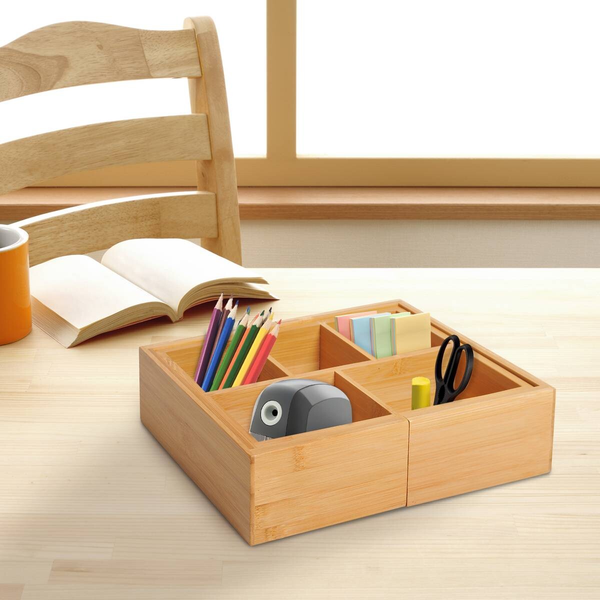 Aufbewahrungsbox 833-470 natur Bambus B/H/T: ca. 24,6x17,6x7 cm