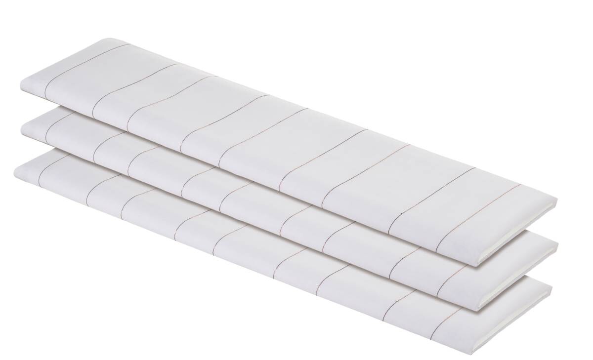 Store-Meterware weiß gold 100% Polyester H: ca. 260 cm