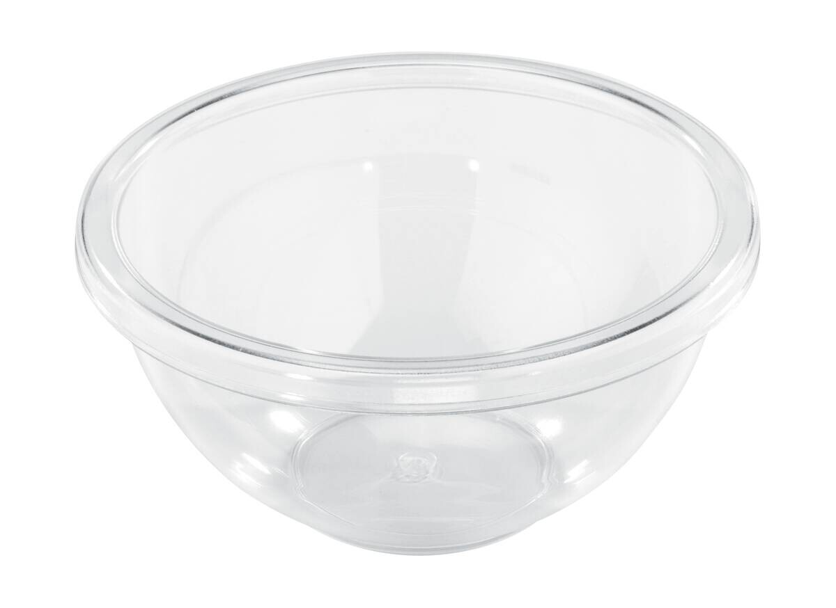 Schüssel transparent H/D: ca. 13,5x28 cm