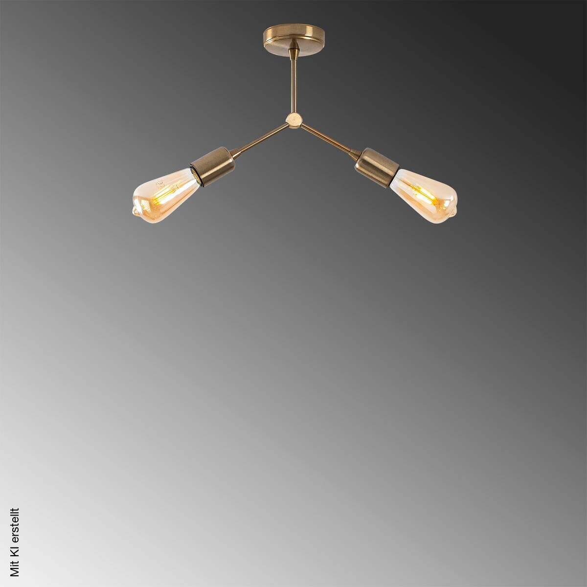 Opviq Deckenleuchte Sparrow-1251 B/H/T/L: ca. 34x26x10x34 cm E27 2 Brennstellen