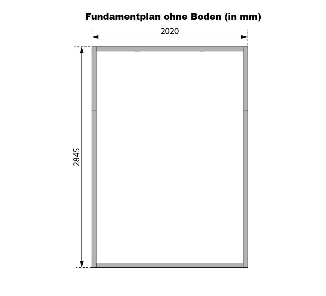 Karibu Gartenhaus IIndra 2,5 grau B/H/T: ca. 206x213x289 cm