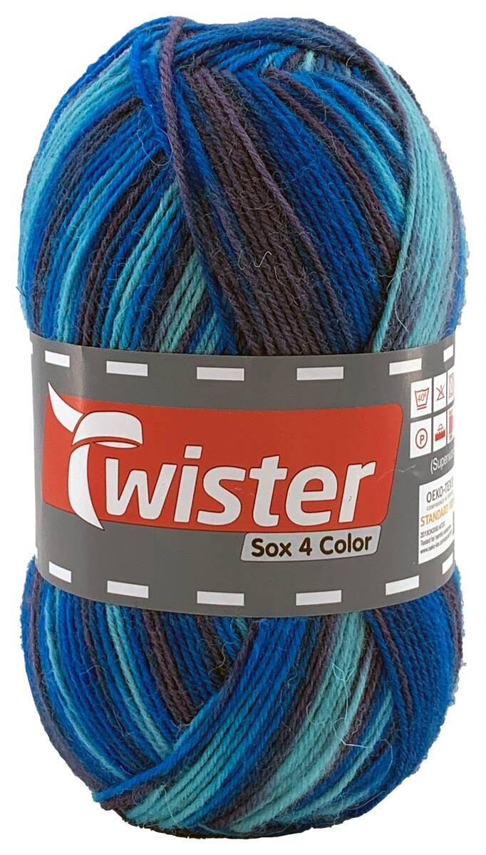 Twister Handstrickgarn Sox bunt 75% Schurwolle, 25% Polyamide L: ca. 42000 cm