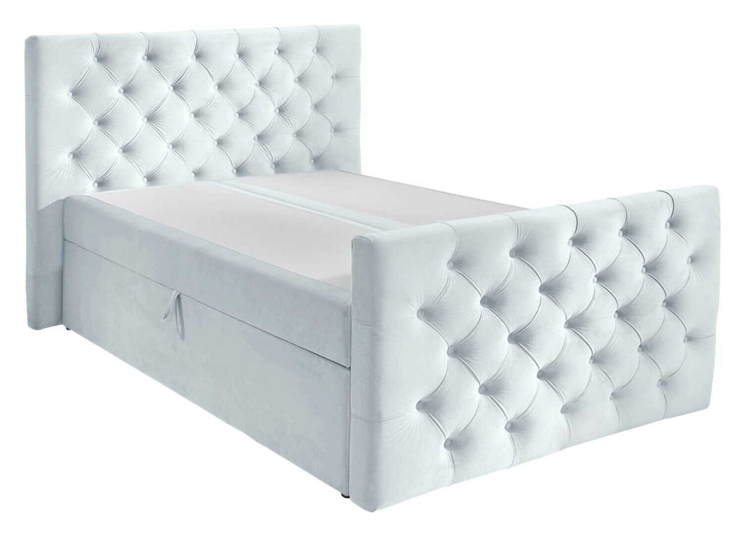 Boxbett Glow hellblau Liegefläche B/L: ca. 140x200 cm