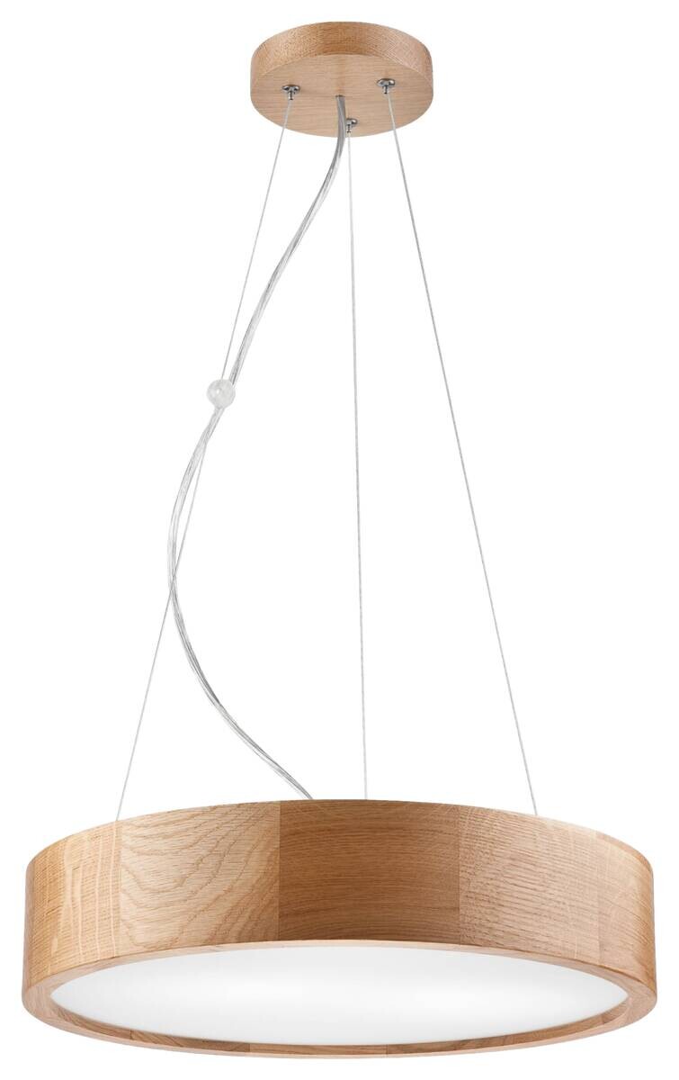 Lamkur Deckenleuchte weiß Holz Glas B/H/L: ca. 38x80x38 cm E27 2 Brennstellen