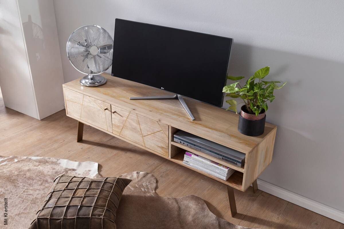 Lowboard natur B/H/T: ca. 145x47x35 cm