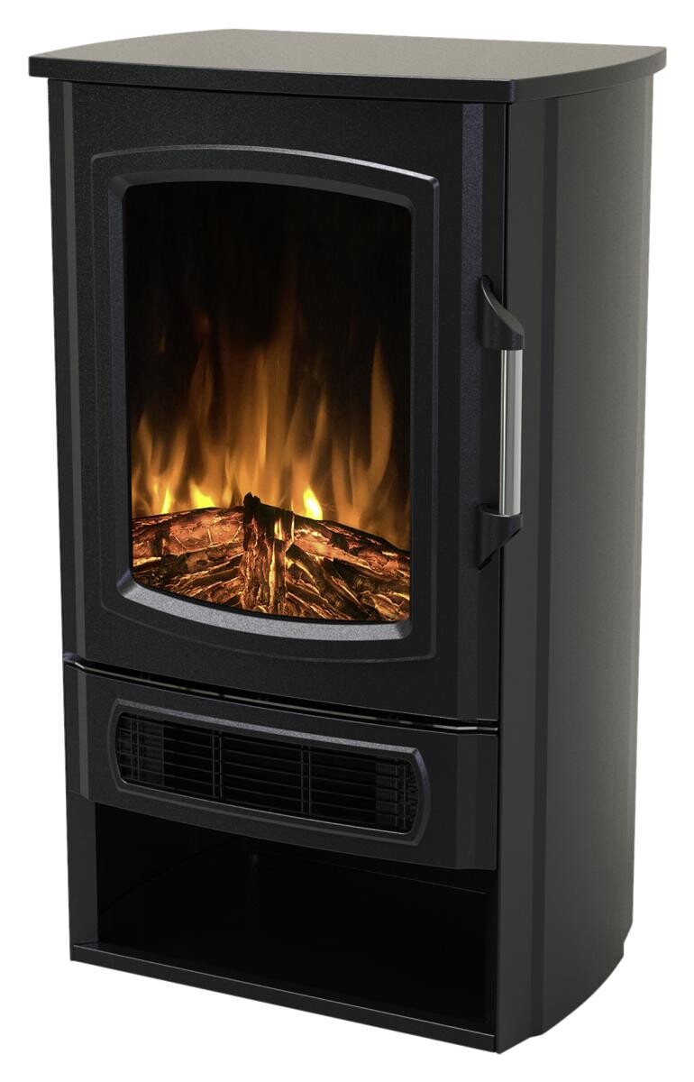 BHP Elektrischer-Kamin BG00595 schwarz Kunststoff Metall B/H/T: ca. 45x74x32 cm