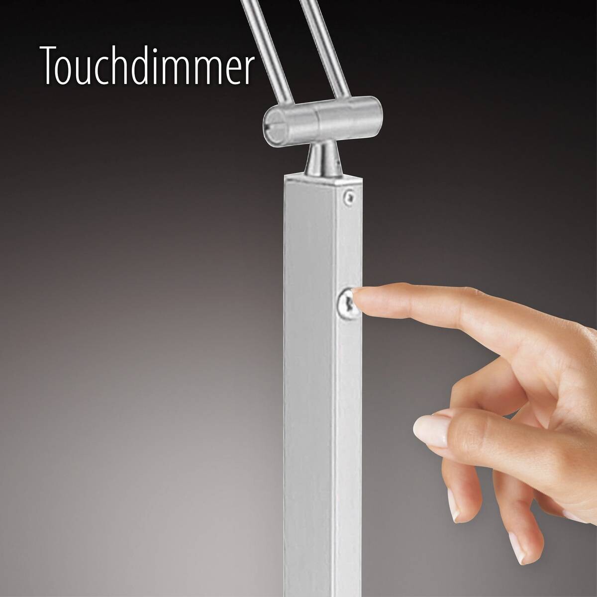 Just Light LED-Pendelleuchte AMANDA 11420-78 natur Aluminium B/H/T: ca. 110x160x5 cm 1 Brennstellen