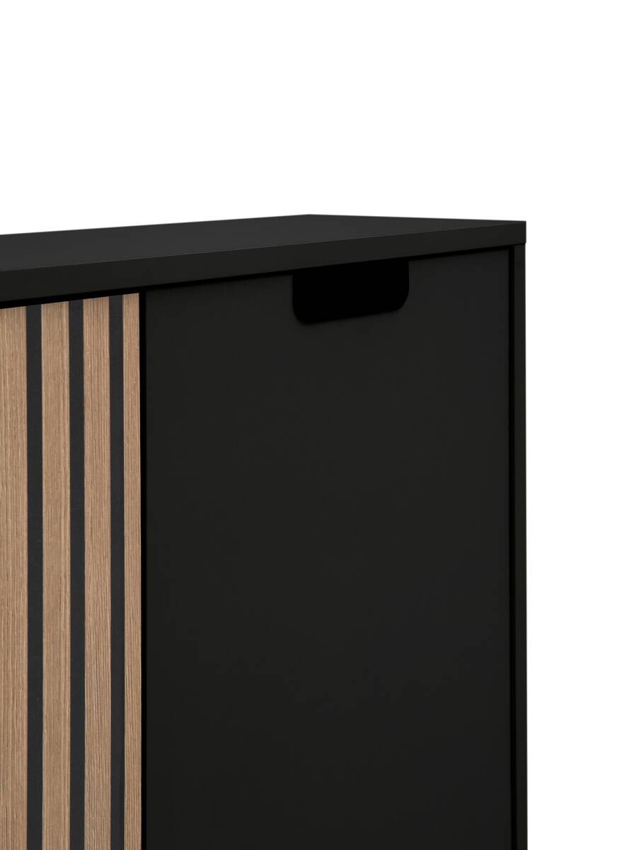 Highboard Ryker schwarz matt B/H/T: ca. 59,8x124x19,55 cm