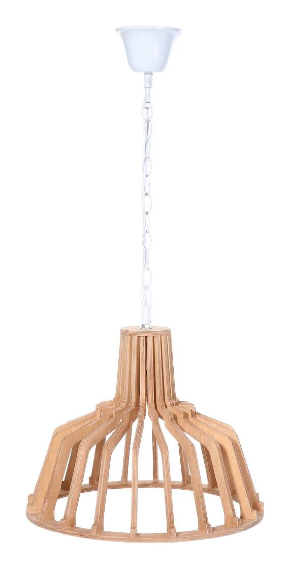Kayoom Pendelleuchte Lucerna 295 natur Holzwerkstoff Eisen B/H/L: ca. 41x39x41 cm E27 1 Brennstellen