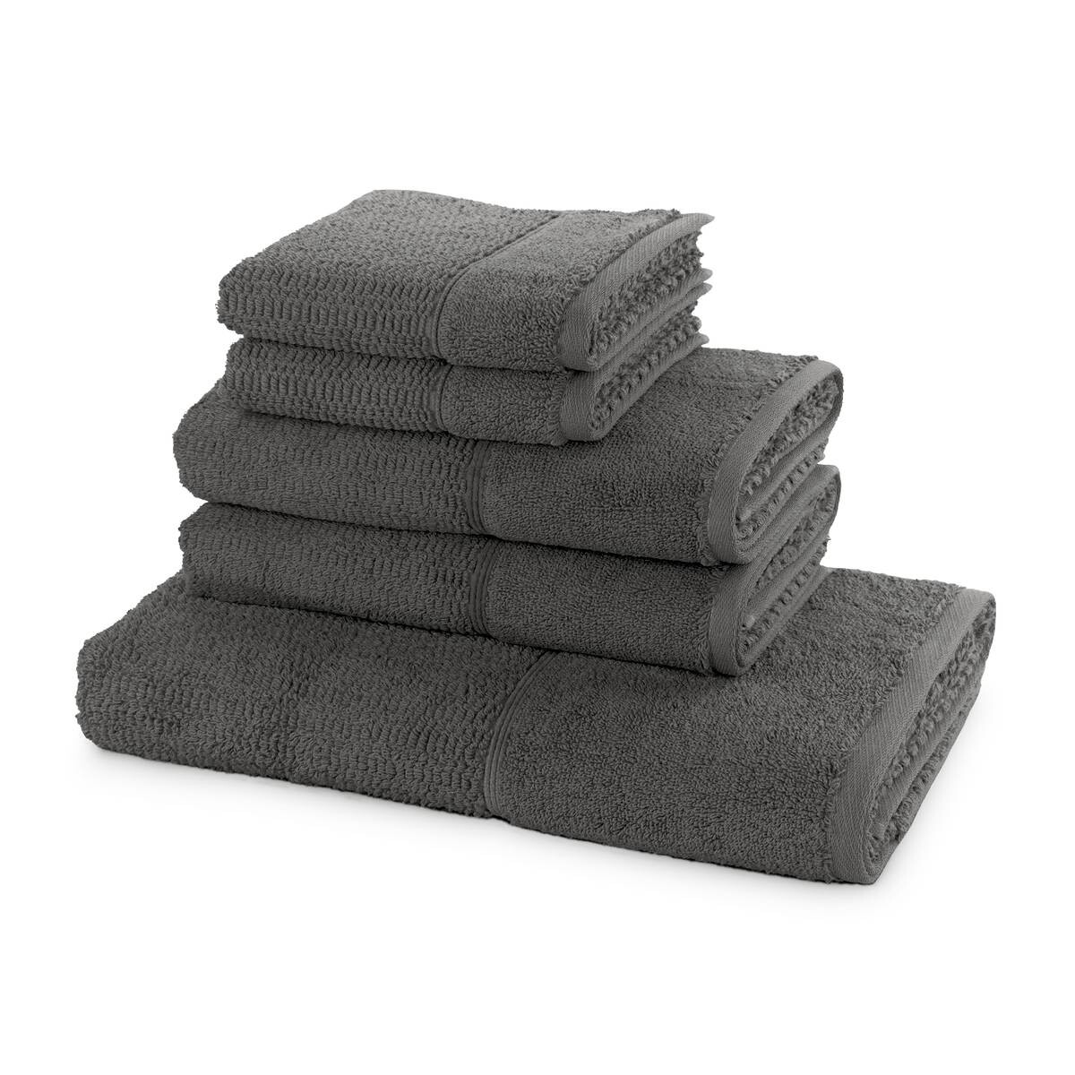 frottana Frottier-Set Pearl Graphit Baumwolle